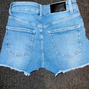 Fit jeans High Waisted Shortsa Azure Blue